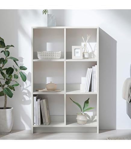 IKEA KALLAX ホワイトオープンシェルフ 16収納ボックス KALLAX カラックス シェルフユニット, ホワイト, 77x147 cm - IKEA